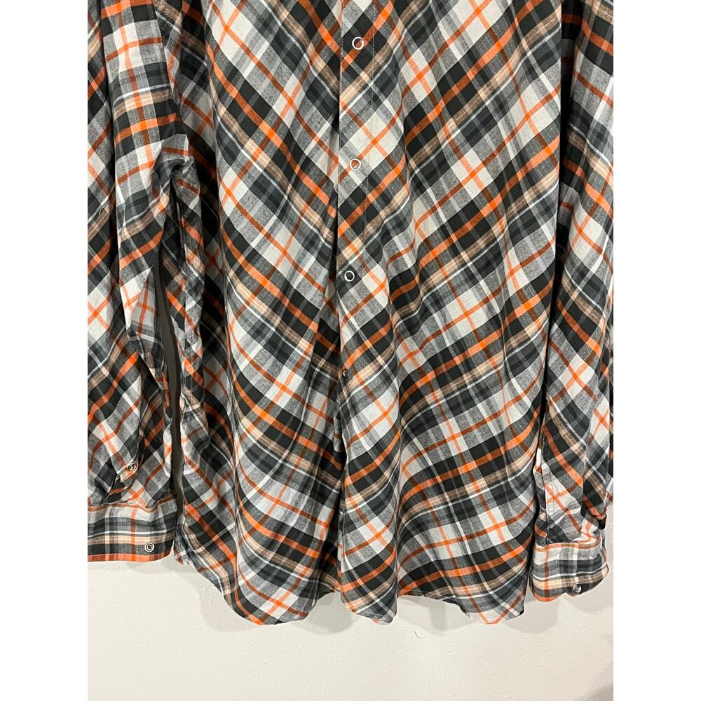 Phat Farm 3XL Plaid Snap Button Shirt Y2K Streetwear Oversized - Picture 4 of 13